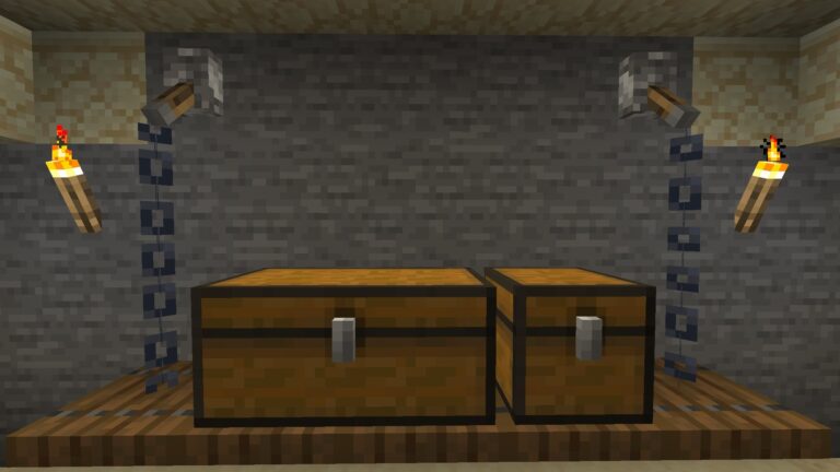 Large chest and regular chest (Image via Mojang)
