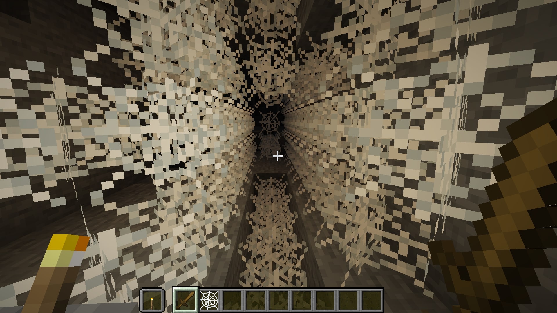 Cobwebs slow down players and mobs caught in them (Image via Mojang)
