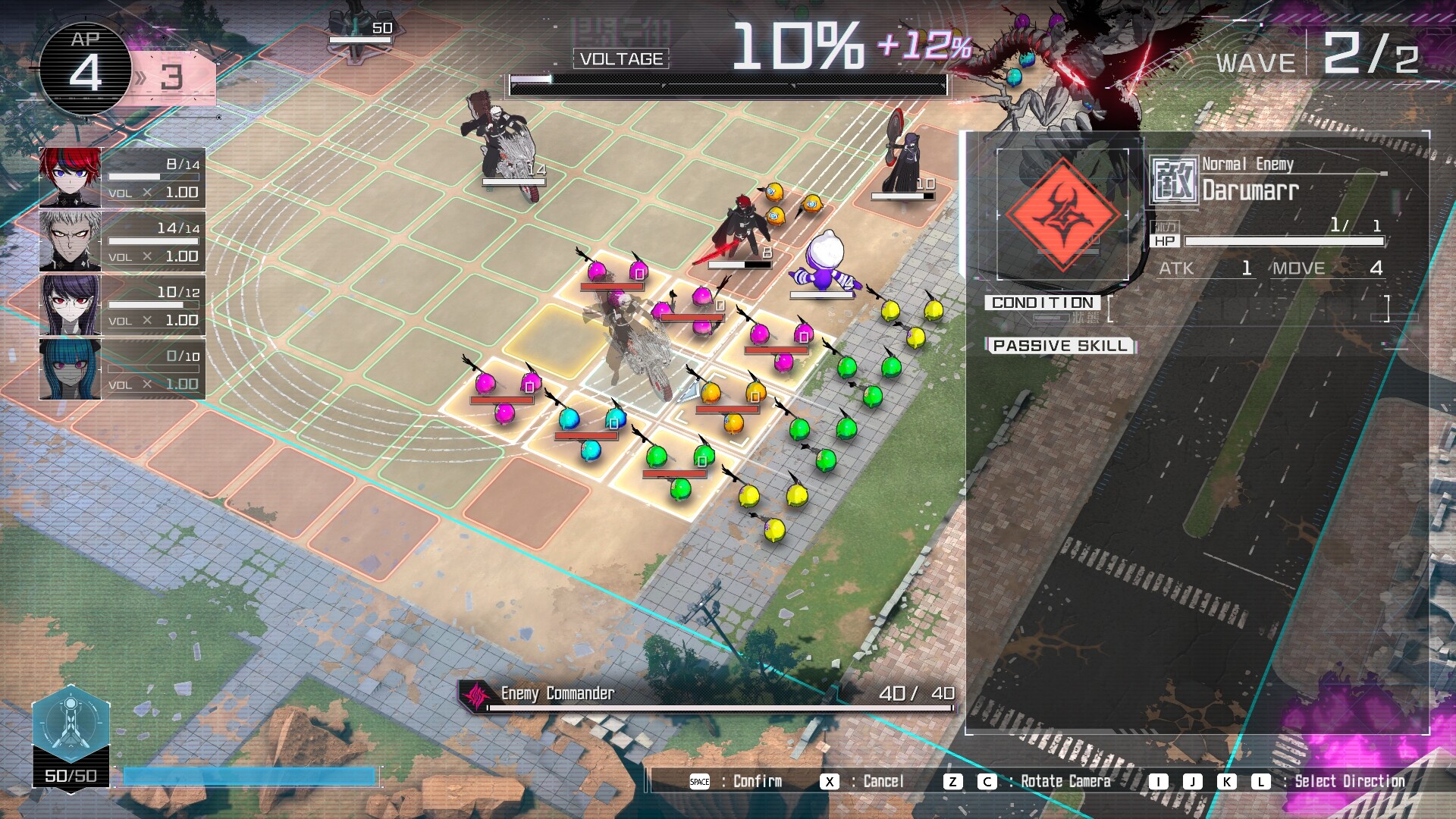 Combat in the game