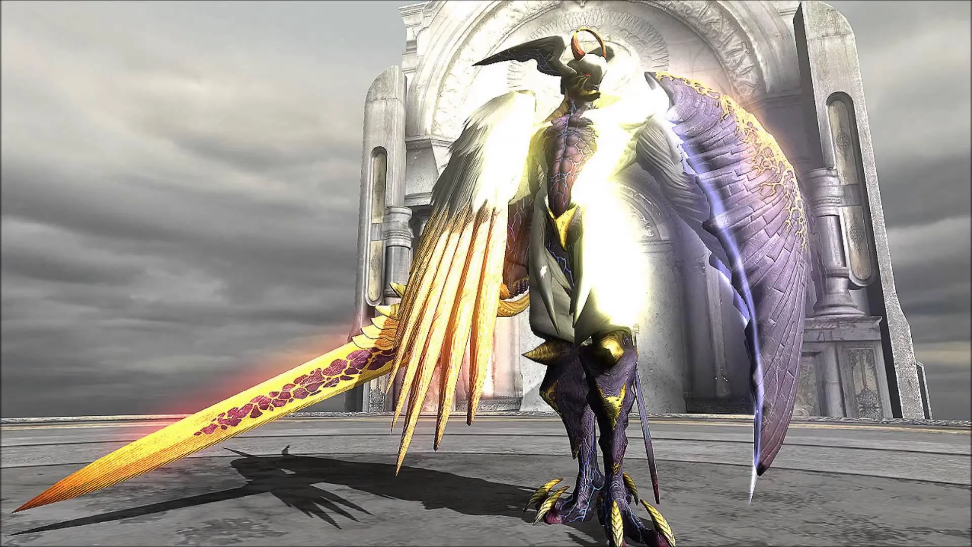 Credo stands ready for battle in Devil May Cry 4 (Image via Capcom)