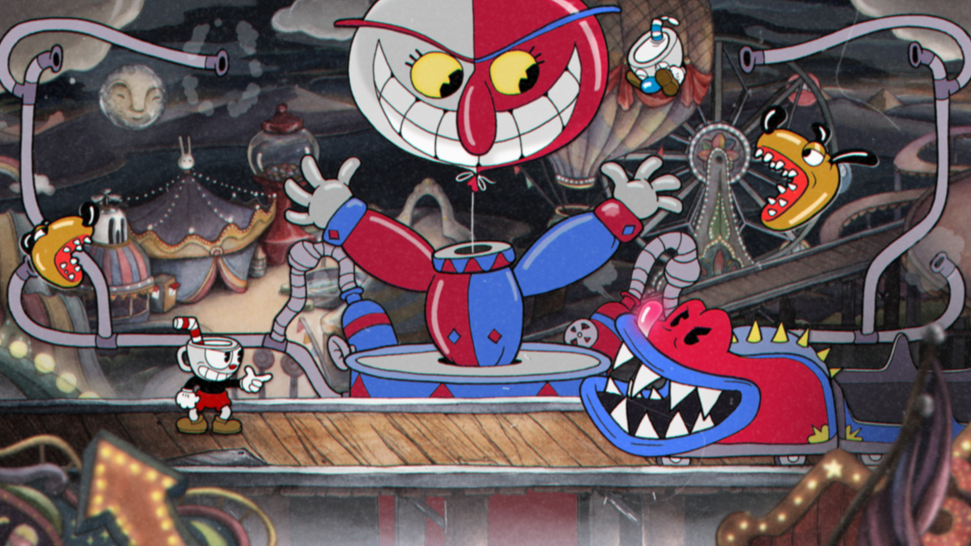 Official screenshot of Cuphead (Image via Studio MDHR Entertainent Inc)