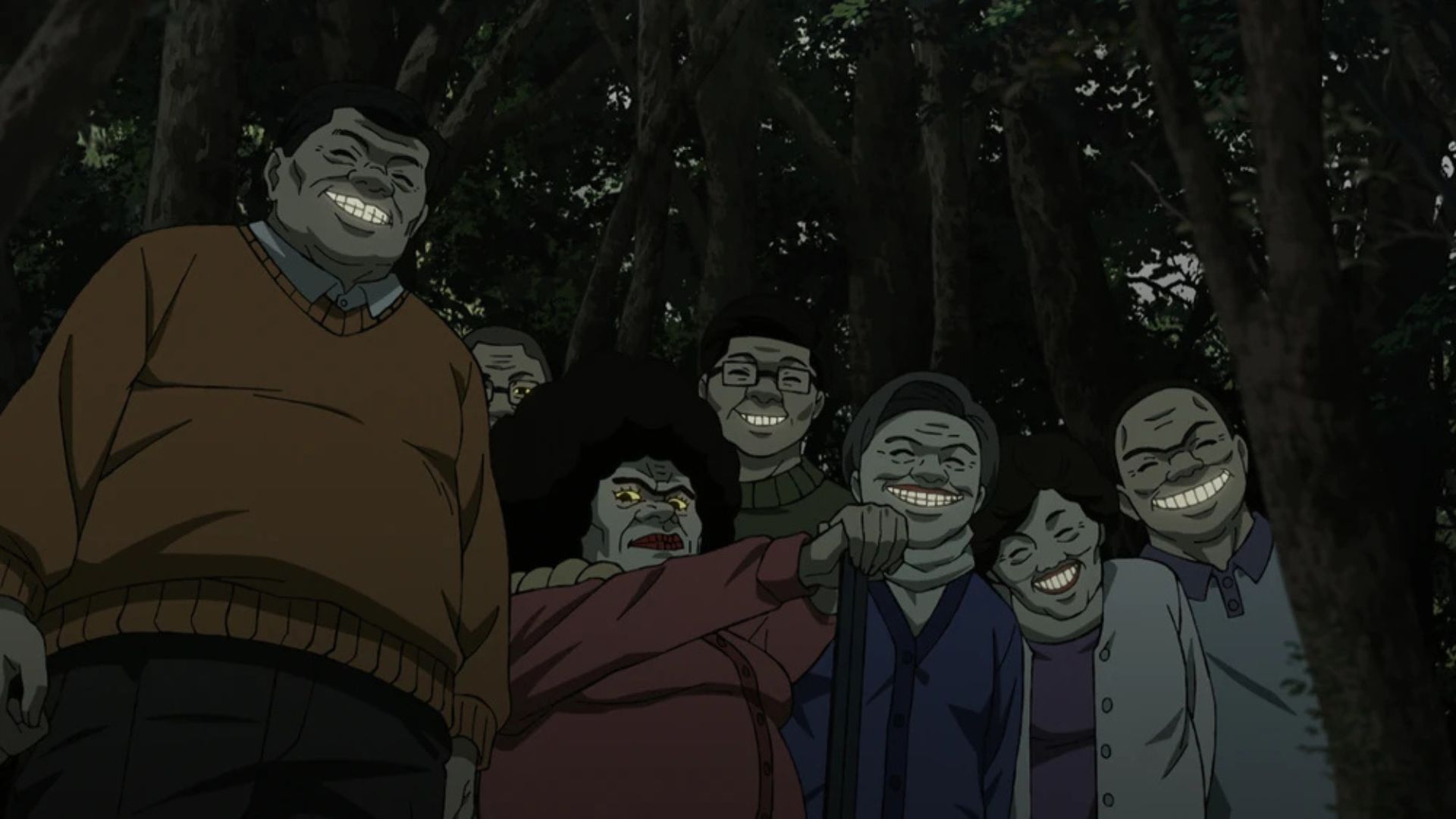 The Kito Family as seen in the Dandadan anime (Image via Studio Science Saru)