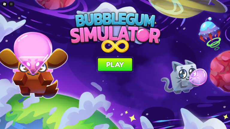 Main Screen - Bubble Gum Simulator (Image via Roblox)