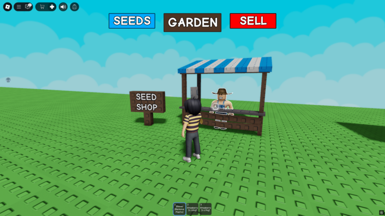 Seed shop - Grow a Garden (Image via Roblox)