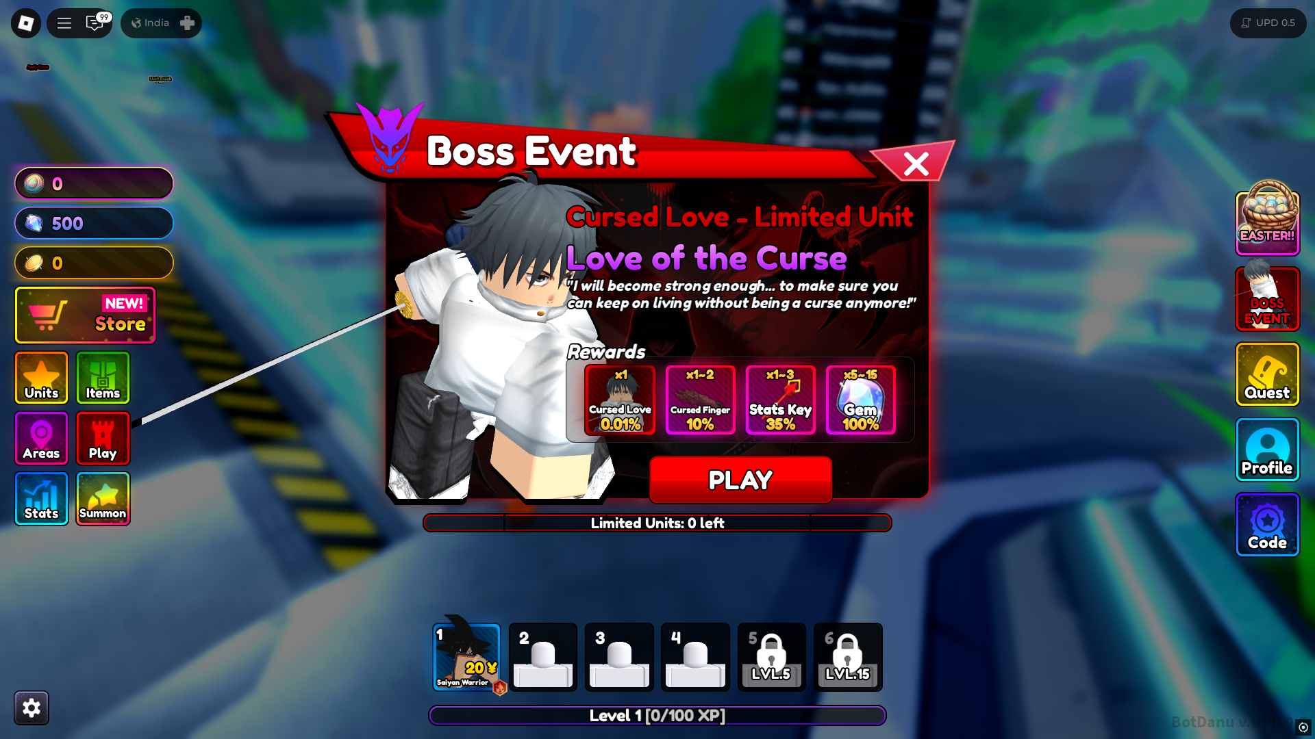Boss Event in Anime Rangers X (Image via Roblox)