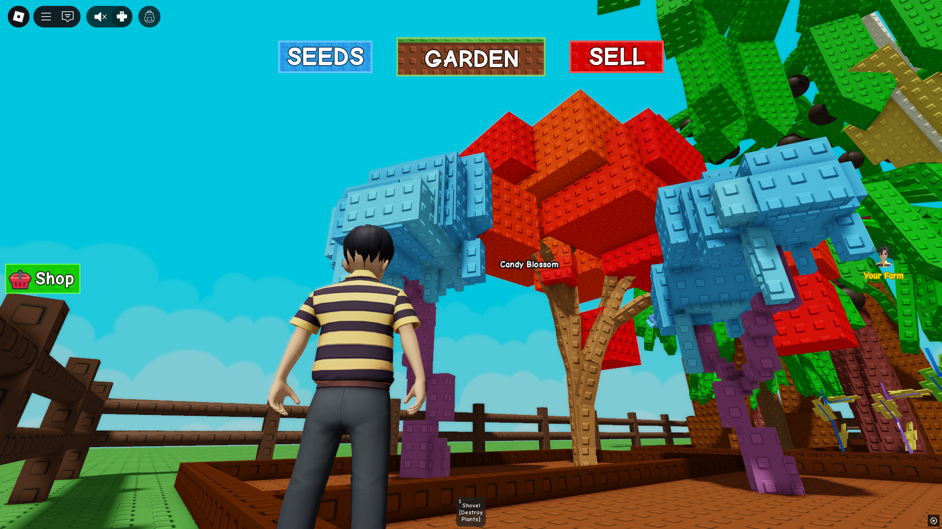 Candy Blossom in garden (Image via Roblox)
