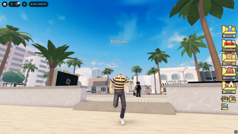 Running around headless in Berry Avenue (Image via Roblox)