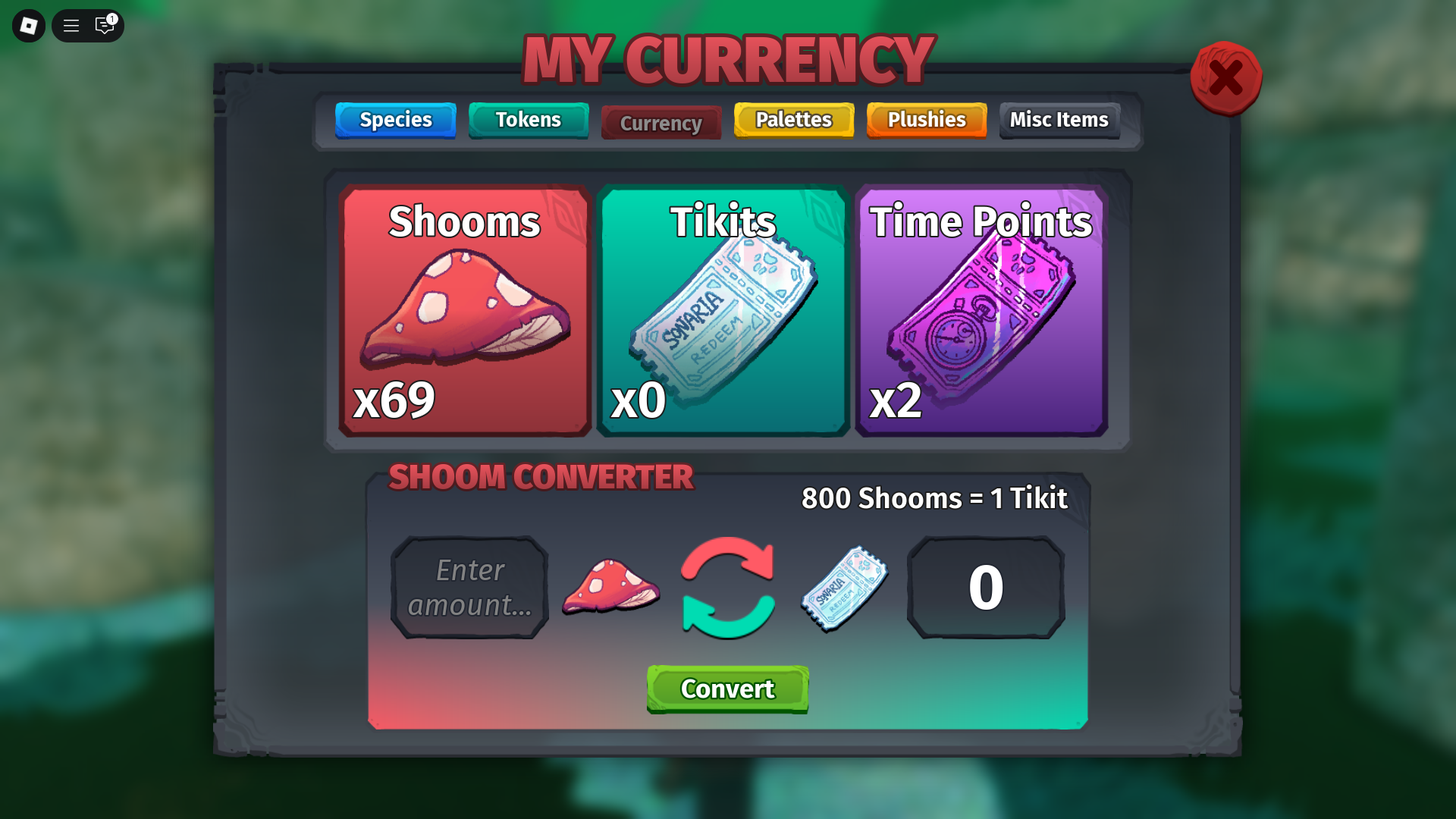 Mushroom currency (Image via Roblox)