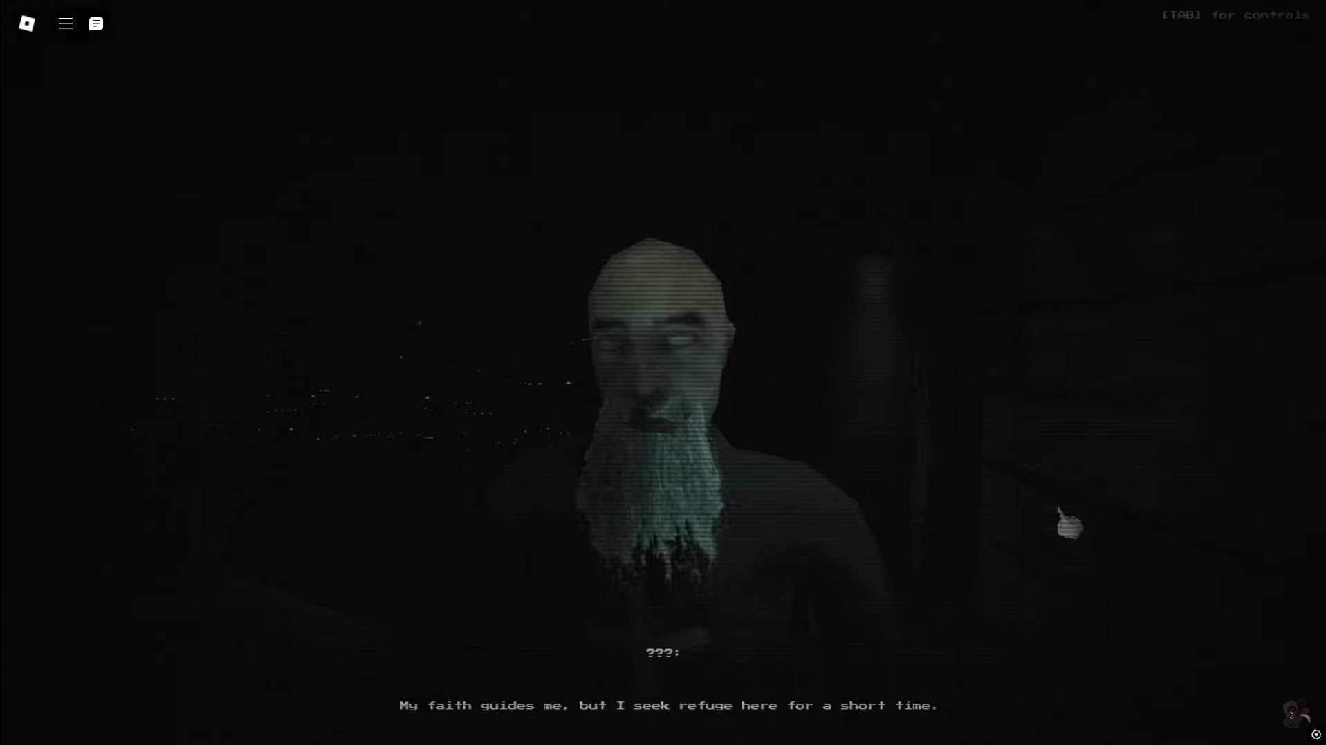 NPC seeking shelter (Image via Roblox)