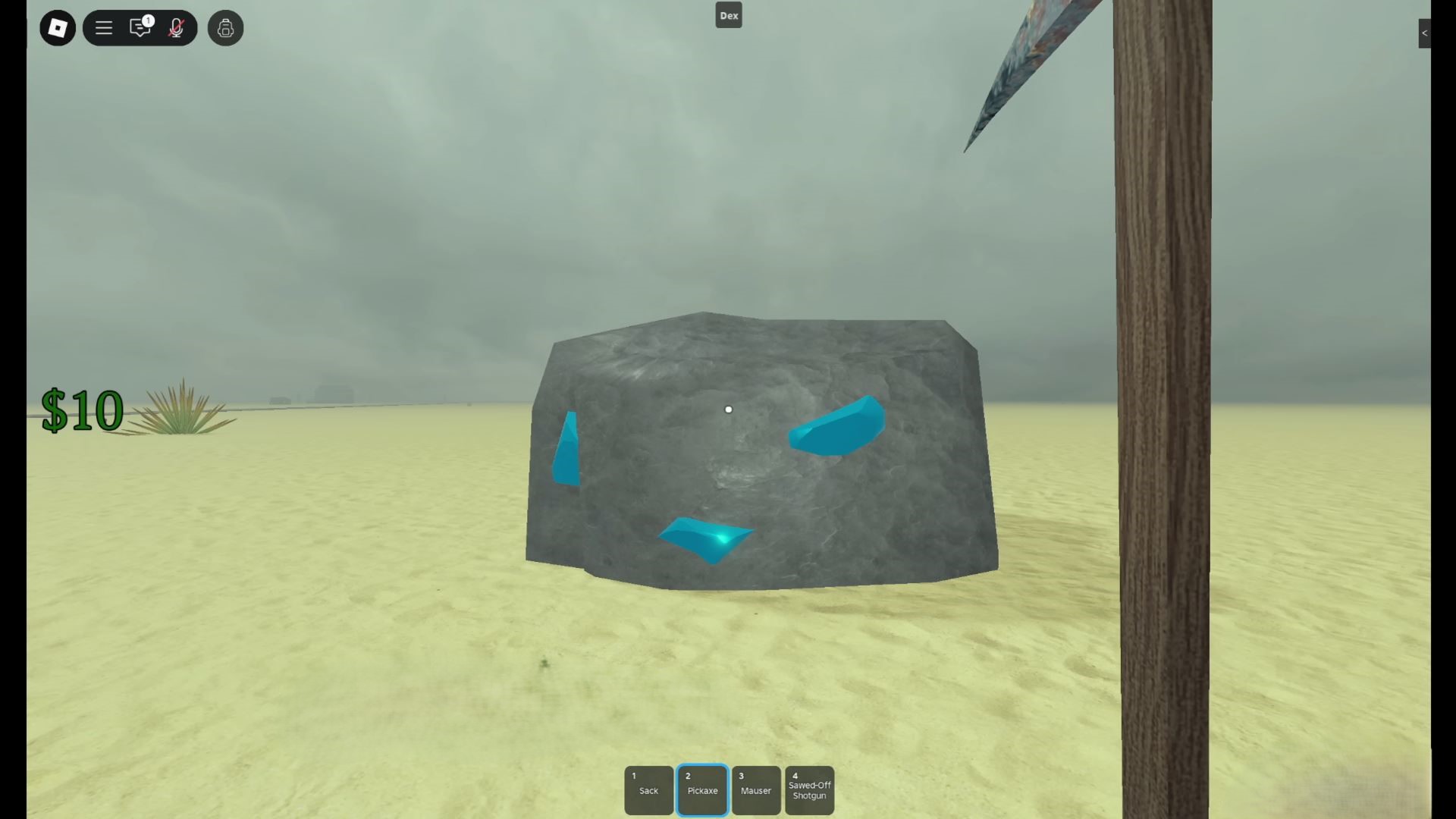 Diamond Ore - Dead Rails Roblox (Image via YouTube/@Linxyc)