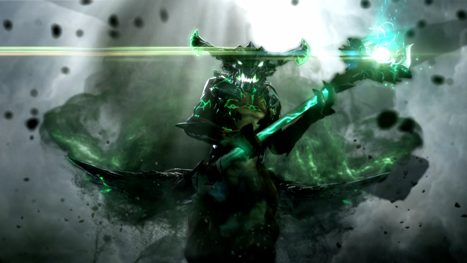 Dota 2 - Outworld Destroyer on Intro screen (Image via Valve)