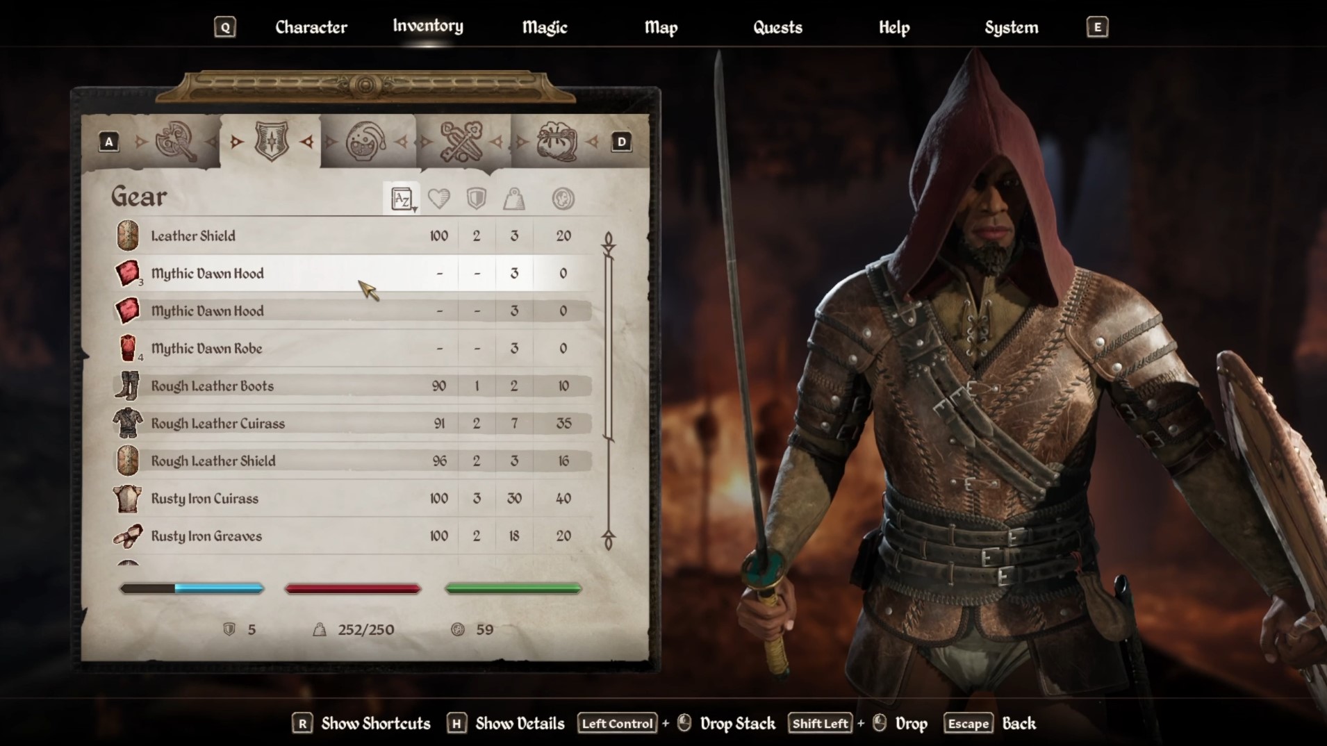 Drop Items in PC (Image via Bethesda)