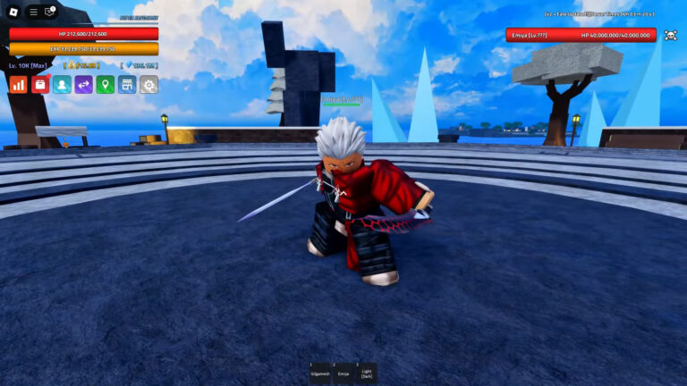 Emiya Boss on the ??? Island. (Image via Verse Piece Roblox/@MK/YouTube)