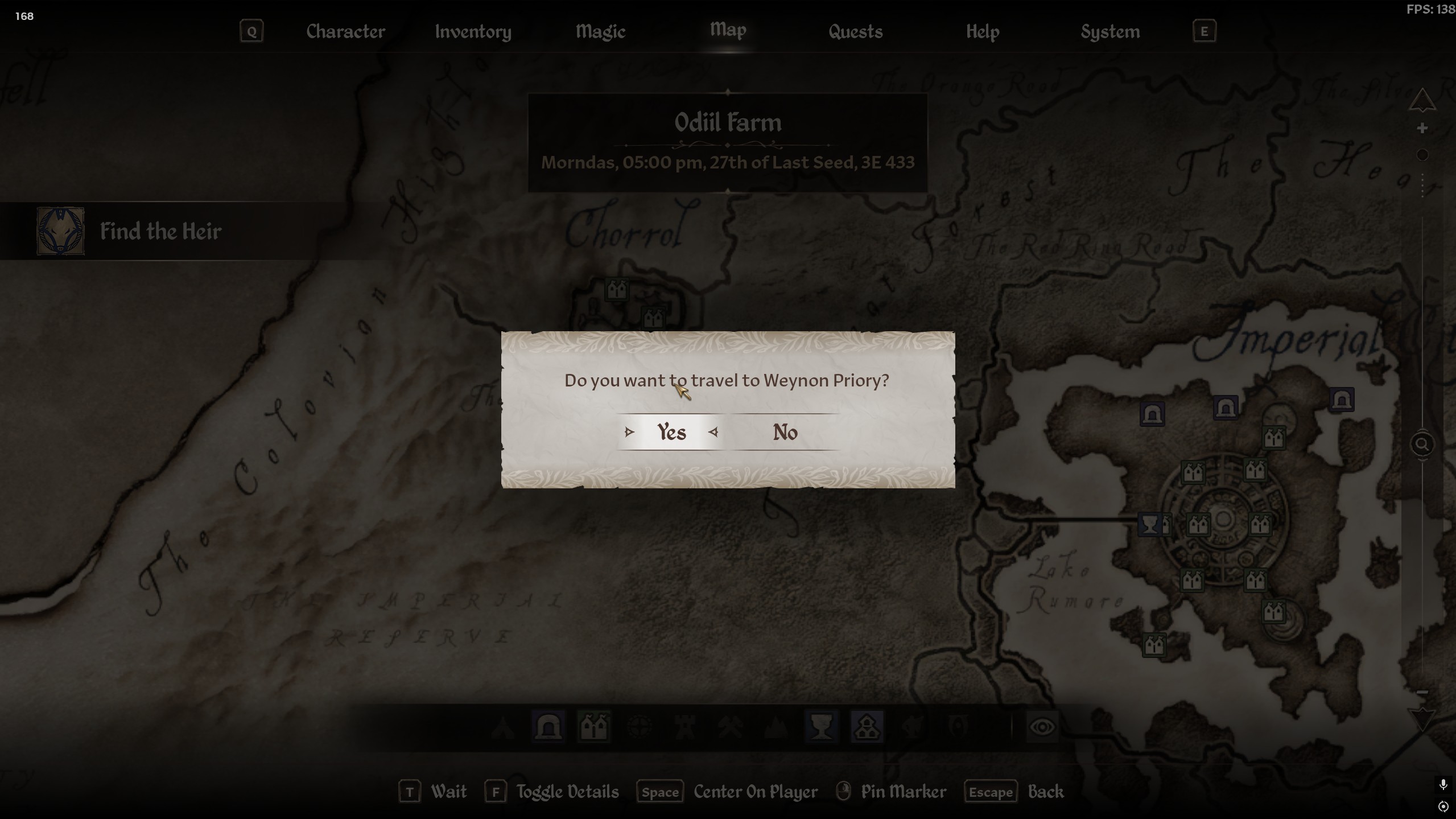 Fast Travel oblivion remastered