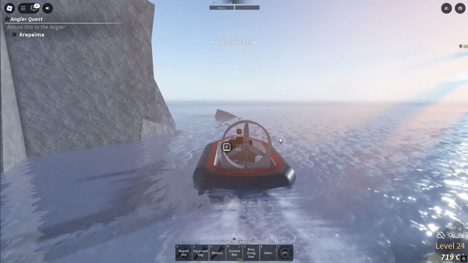 Around The Arch - Fisch (Image via Roblox)