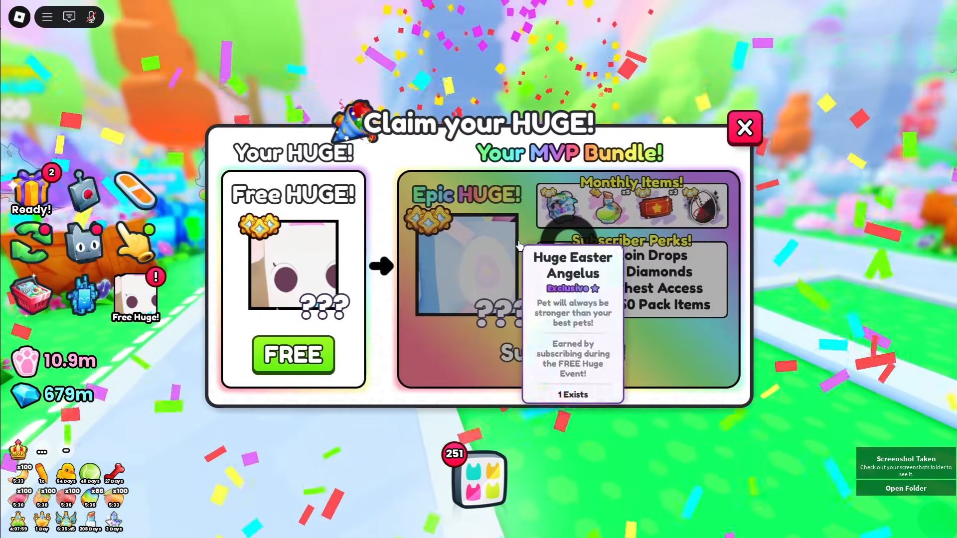 Free Huge Pet - pet simulator 99 (Image via Roblox)