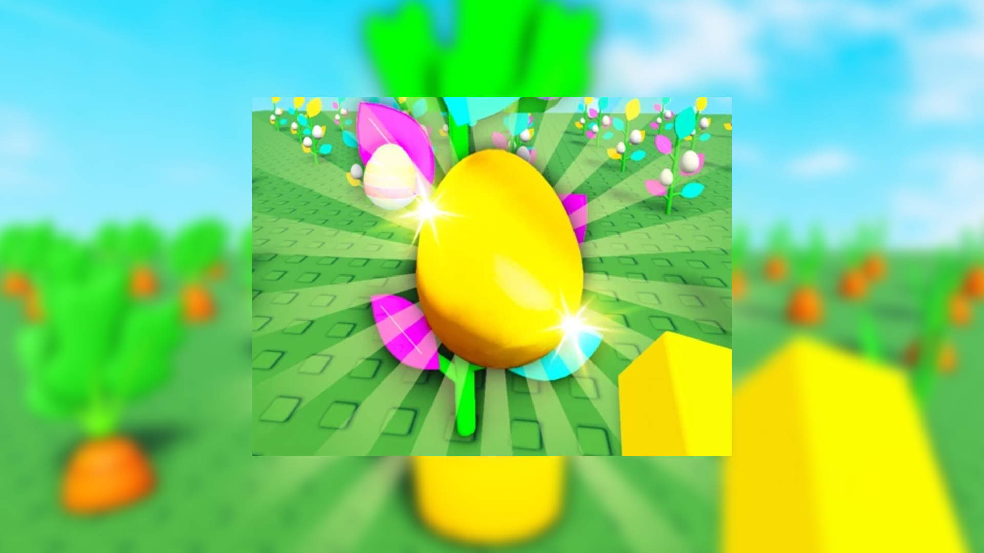 Easter event in Grow a Garden. (Image via Roblox Corporation)