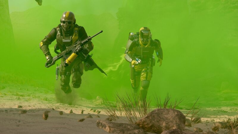 Chemical weapons in Helldivers 2 (Image via Arrowhead)