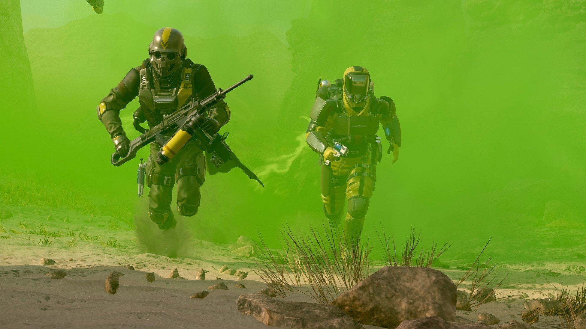 Chemical weapons in Helldivers 2 (Image via Arrowhead)