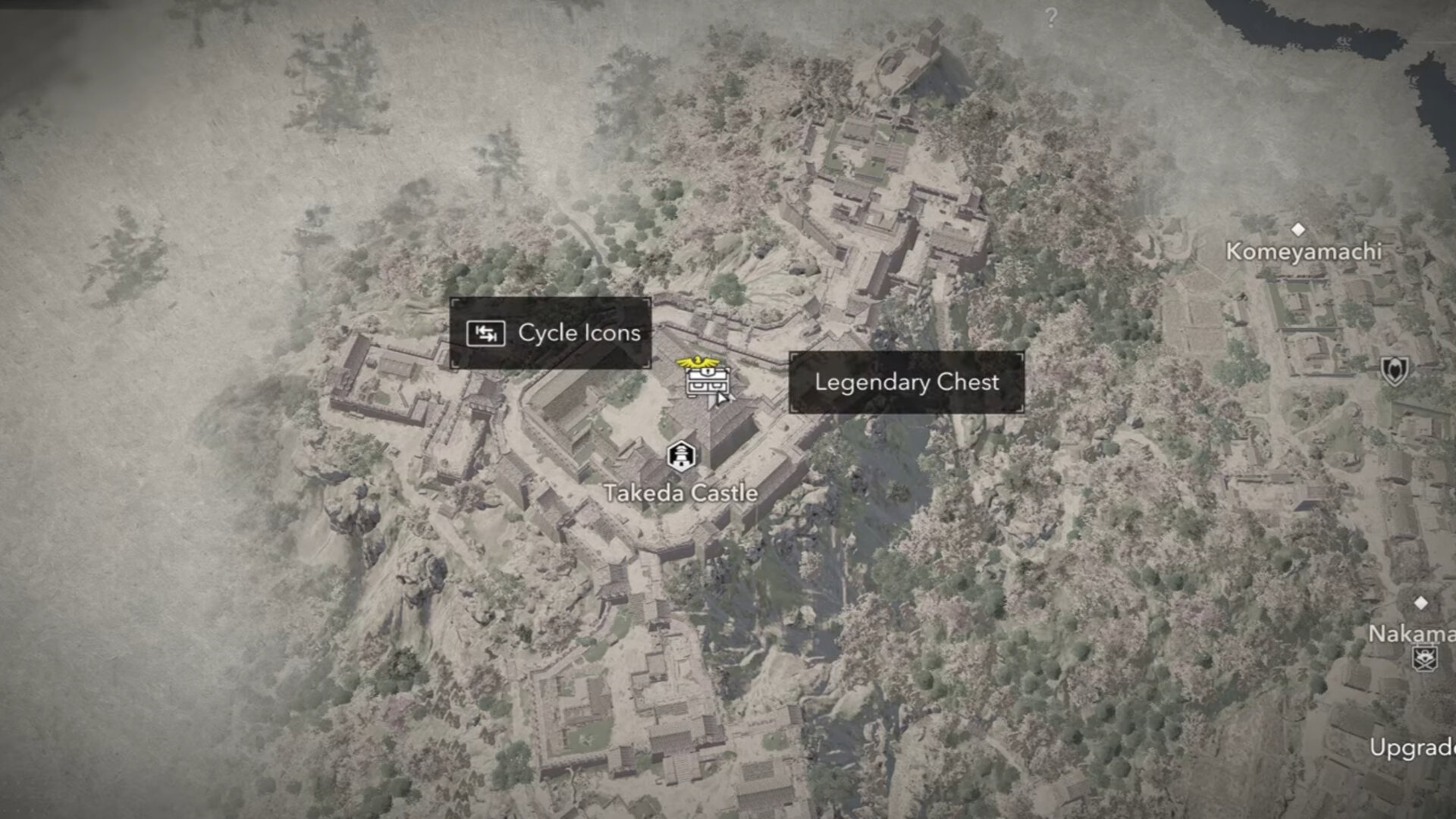 Hidden Servant Hat location inside Takeda Castle in Assassin's Creed Shadows.