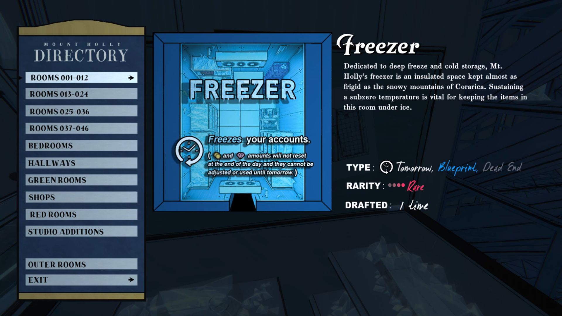 Freezer freezes your gems and gold coins