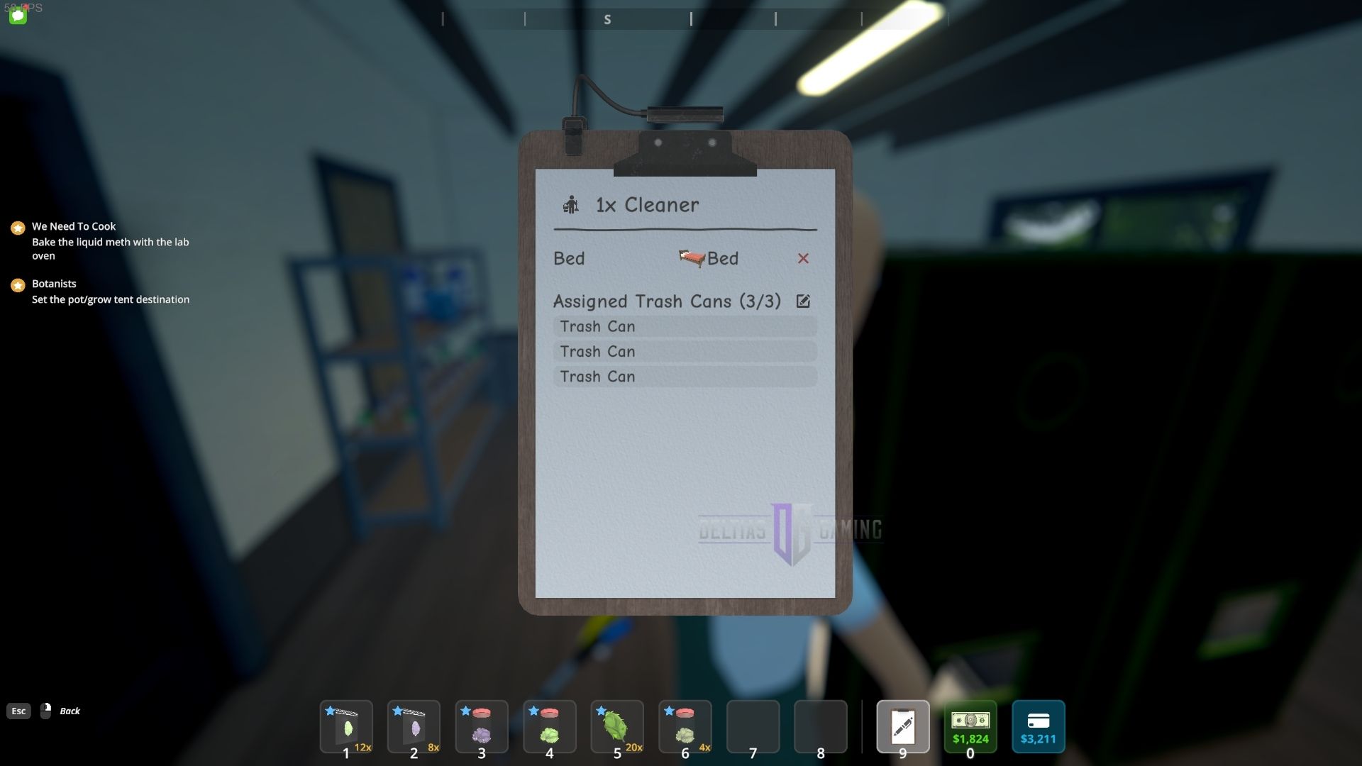 Point your clipboard at the Cleaner to manage him. (Image via Deltias Gaming, TVGS)