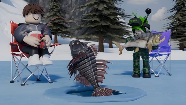 Ice Fishing Simulator (Image via Roblox)
