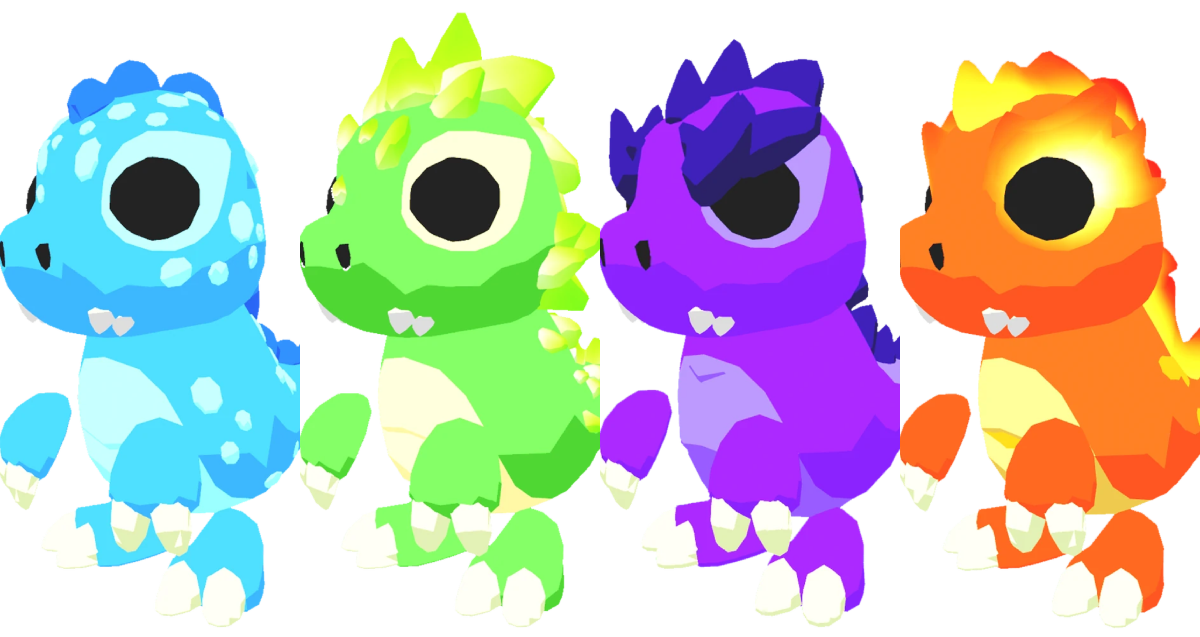 Here's what the Kaijunior animals look like (Image via Roblox)