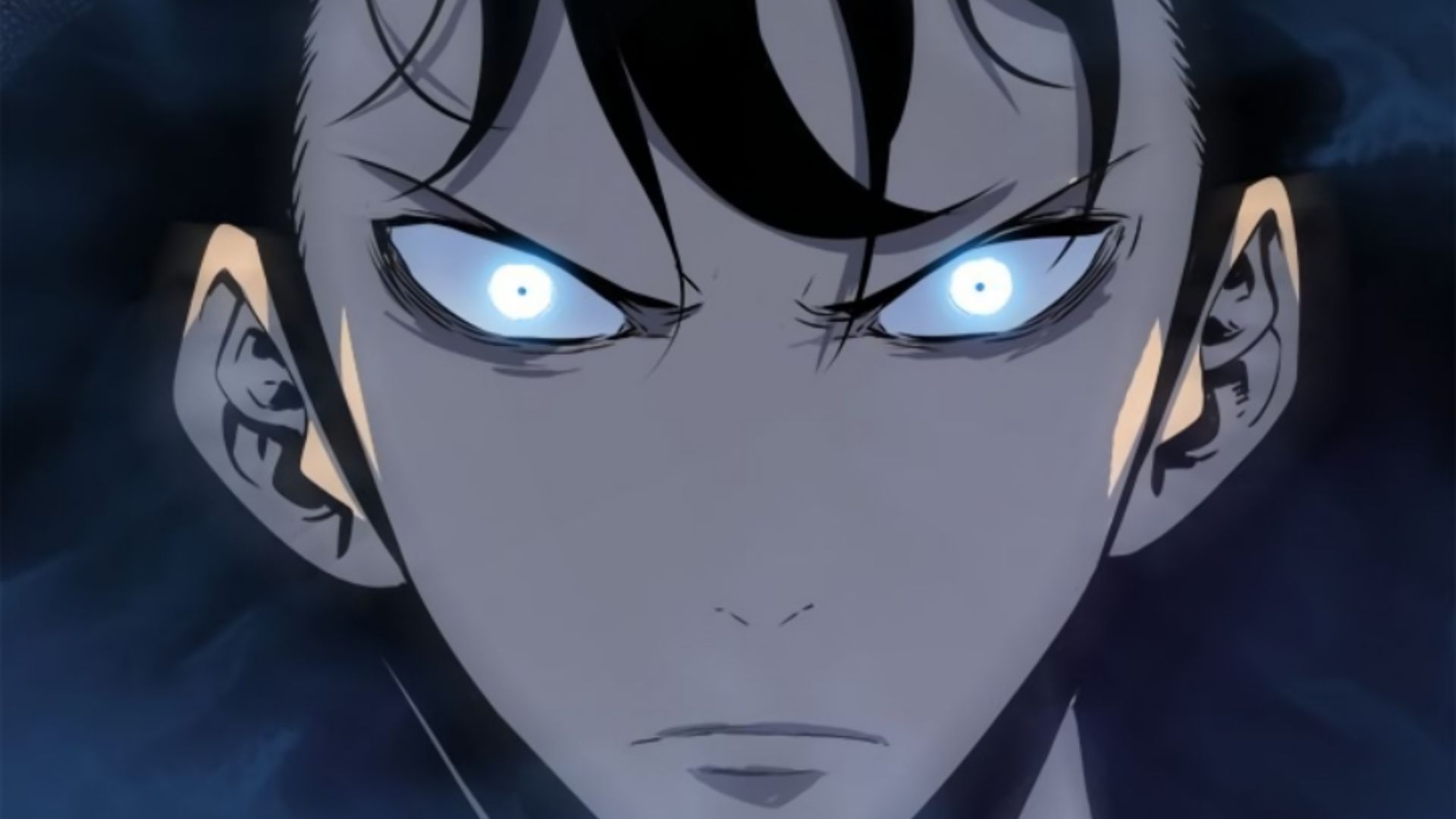 Jinwoo using Bloodlust as seen in the Solo Leveling manhwa (Image via Kakao)