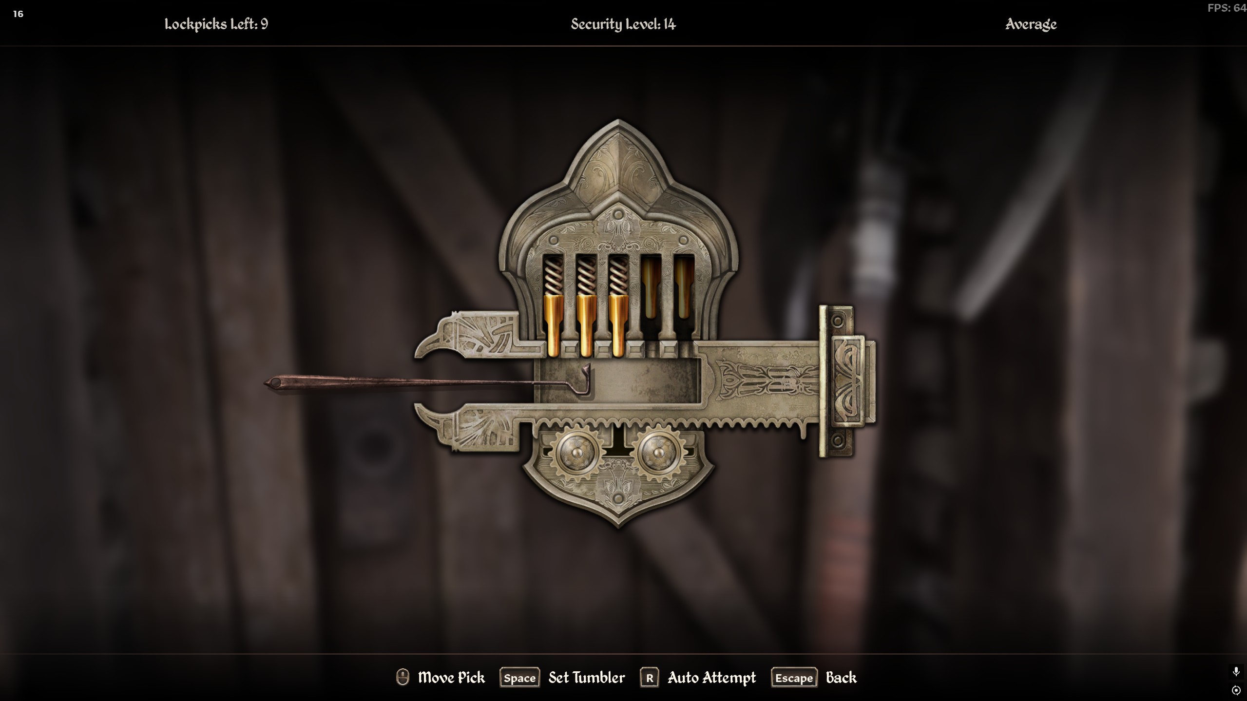 Lockpicking in Oblivion Remastered