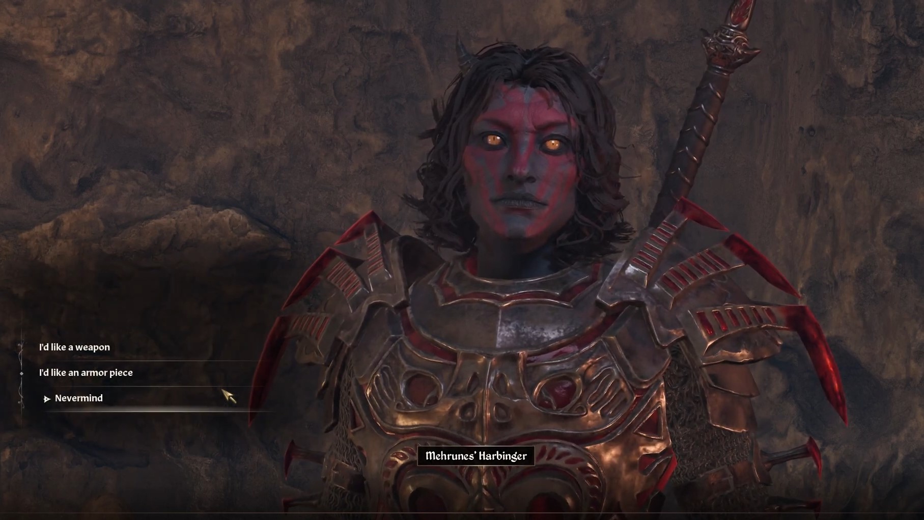 Summon Mehrunes' Harbinger for Cataclysm armor and weapons (Image via Bethesda)