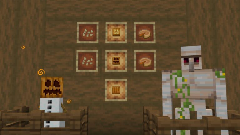 Make gourd guards and items using pumpkins in Minecraft (Image via Mojang)