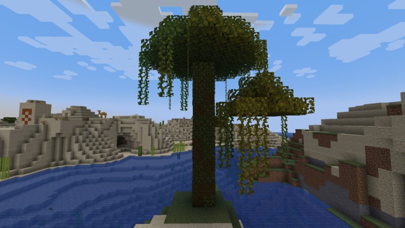 ...To grow a giant tree (Image via Mojang)