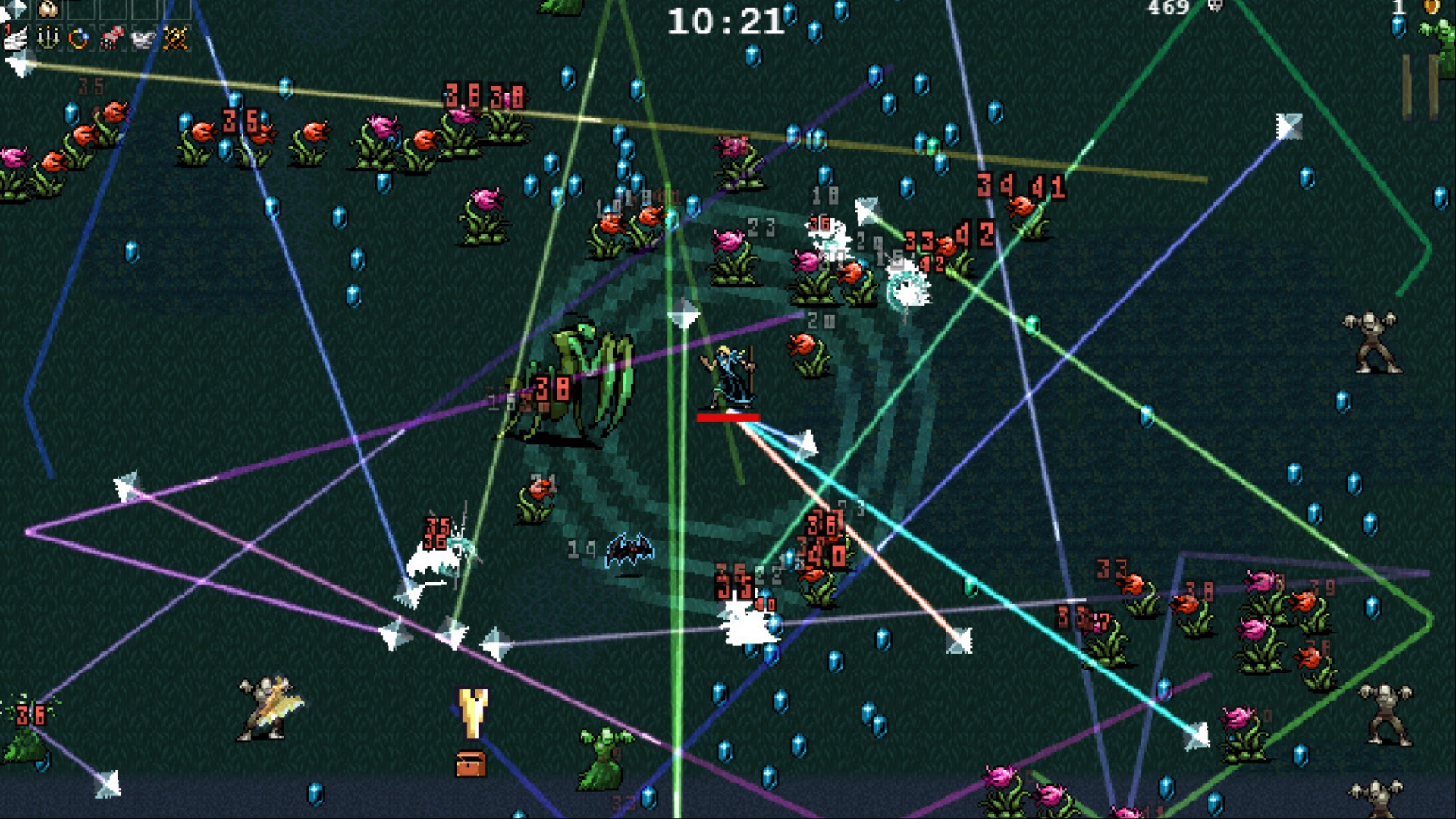 Quite an addicting bullet hell game (Image via poncle)