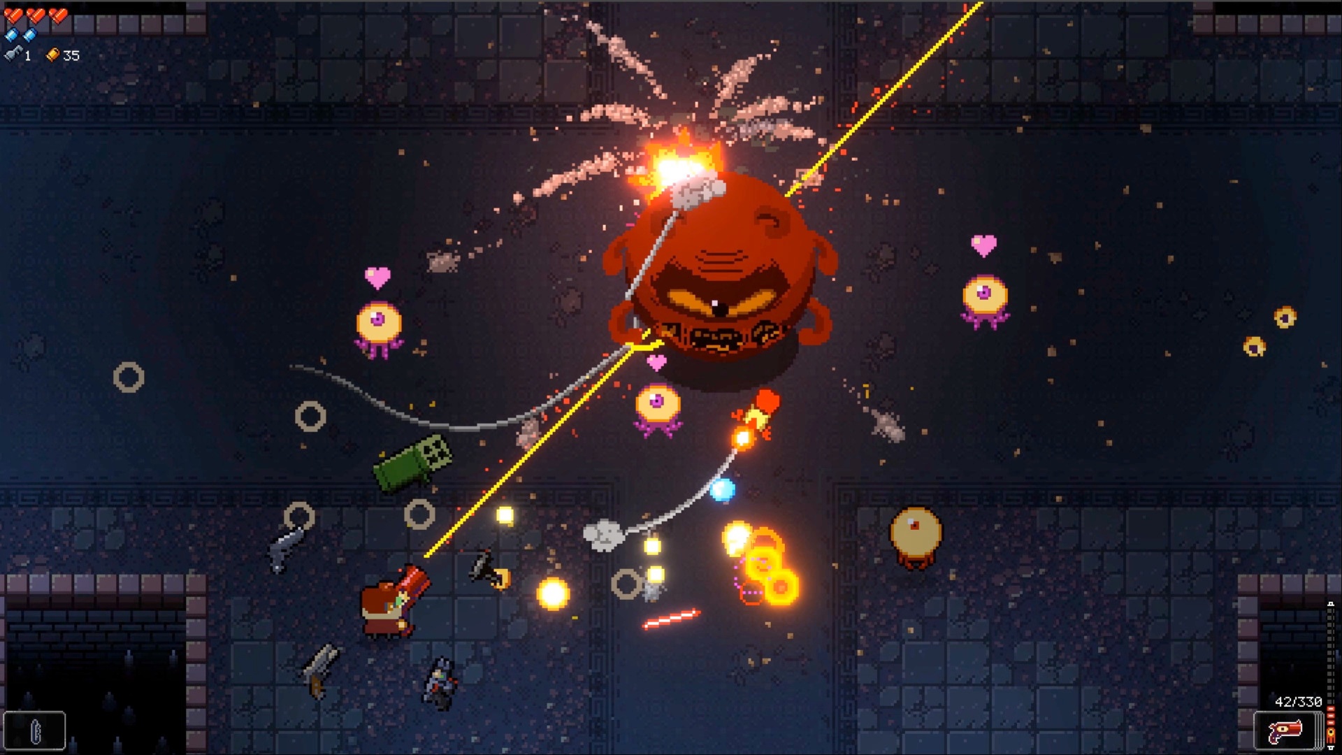 Kill bullets with guns (Image via Devolver Digital)