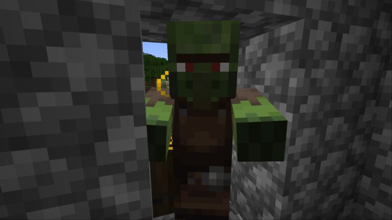 Zombie Villager in Minecraft (Image via Mojang Studios)