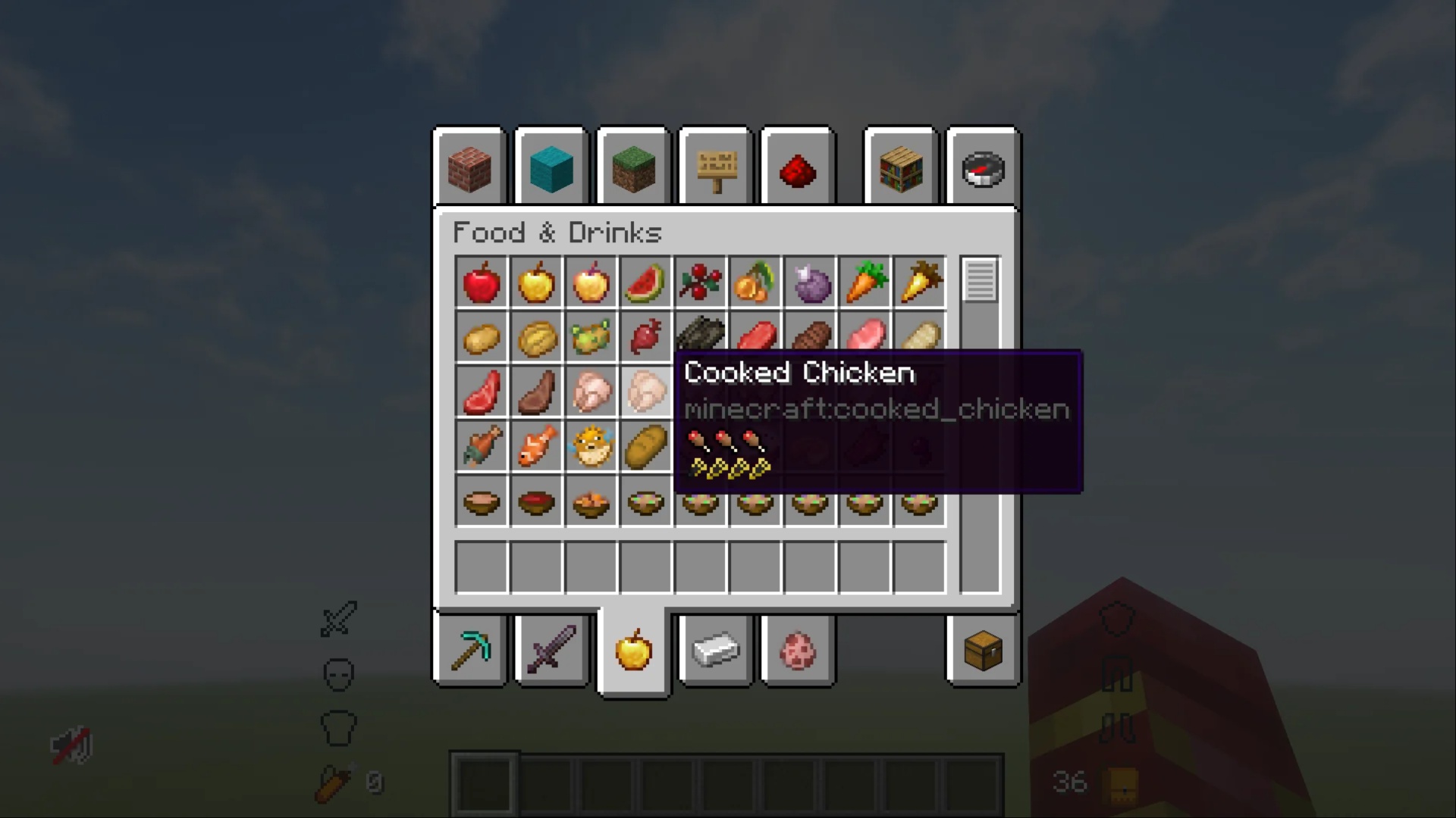 See how much you eat (Image via Mojang Studios)