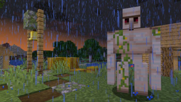 Iron Golem in Minecraft (Image via Mojang Studios)