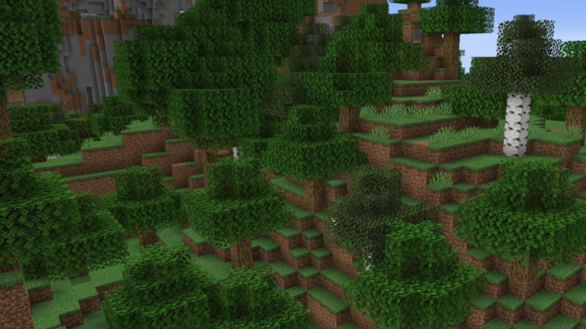 Use an axe to chop wood faster (Image via Mojang Studios)