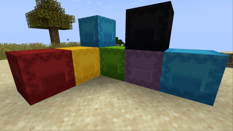 Many Shulker Boxes in Minecraft (Image via Mojang Studios)