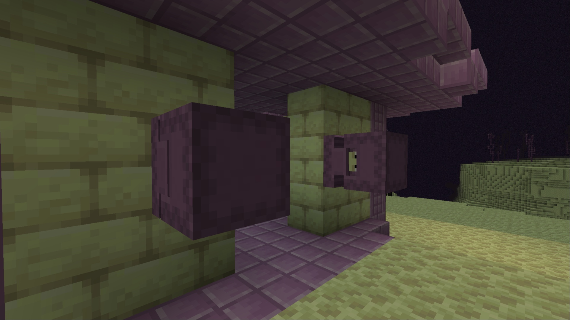 Shulker guarding an end city (Image via Mojang Studios)