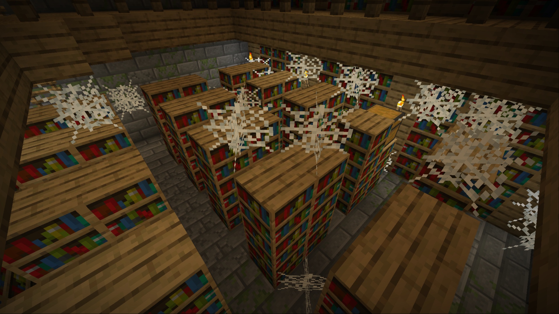 Strongholds are a good place to get books (Image via Mojang Studios)