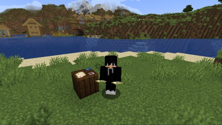 Using a Cartography Table in Minecraft (Image via Mojang Studios)