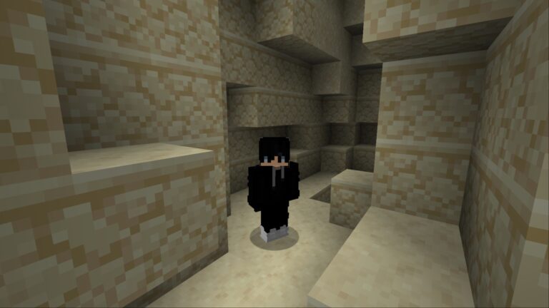 Sandstone is a great item to build structures (Image via Mojang Studios)