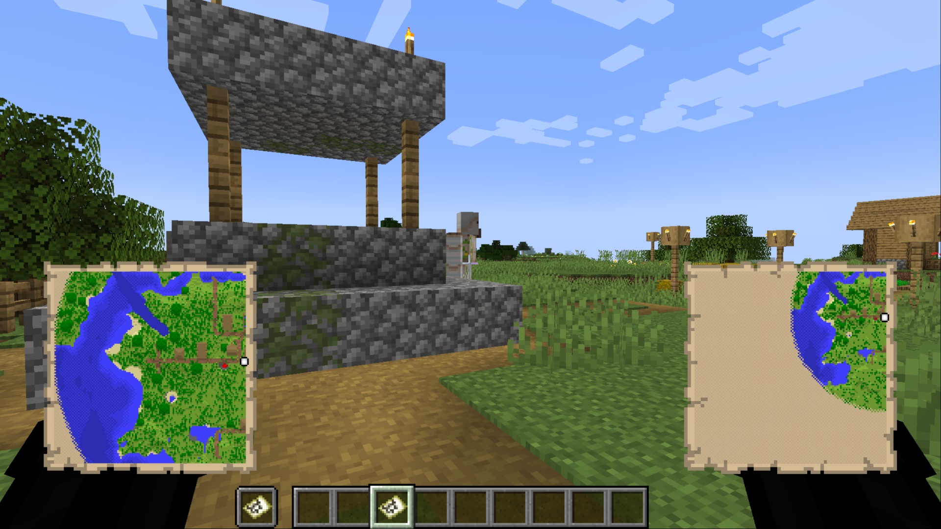 Difference between two Locator Maps (Image via Mojang Studios)