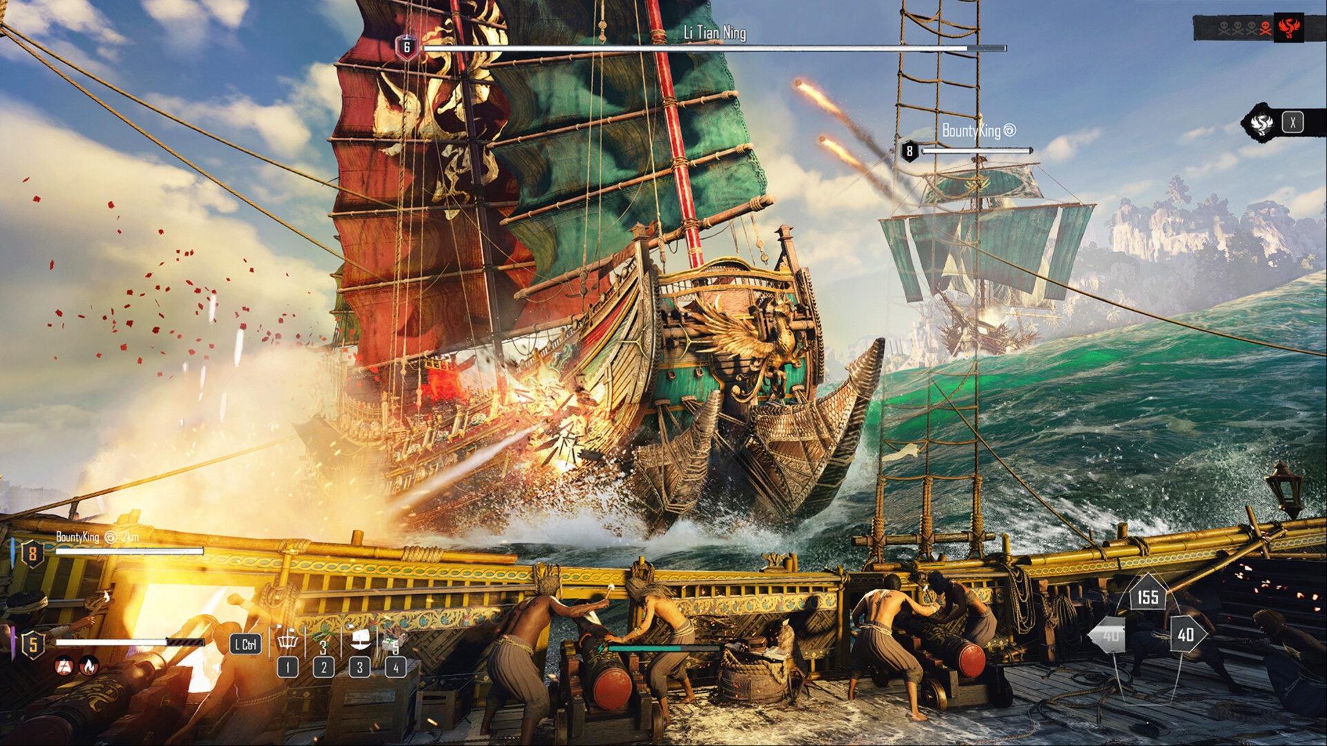 Live through dangerous naval battles (Image via Ubisoft)