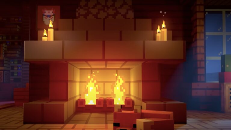 Fireplace in Minecraft