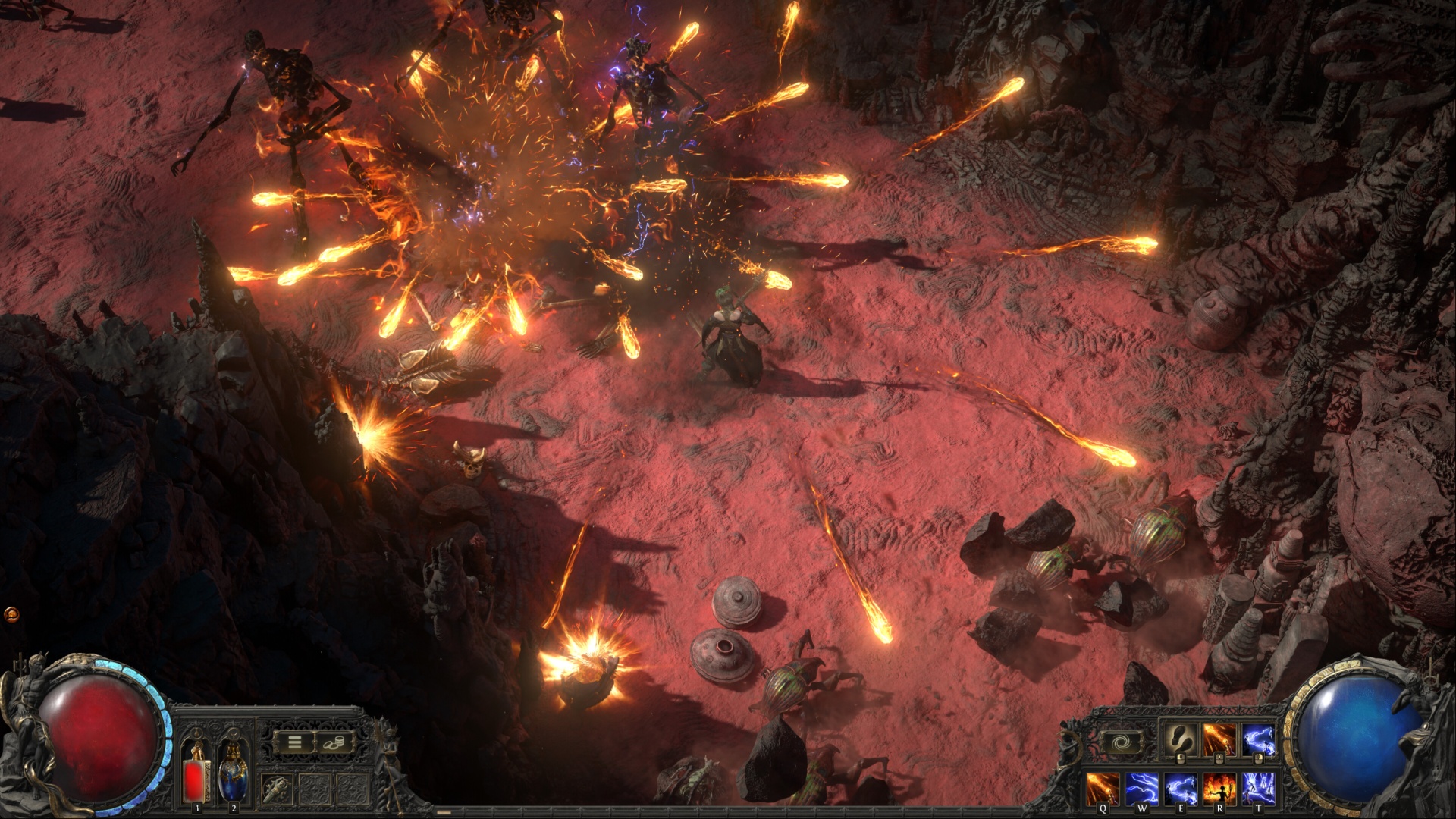 You won’t lag even with many attacks on screen (Image via Grinding Gear Games)