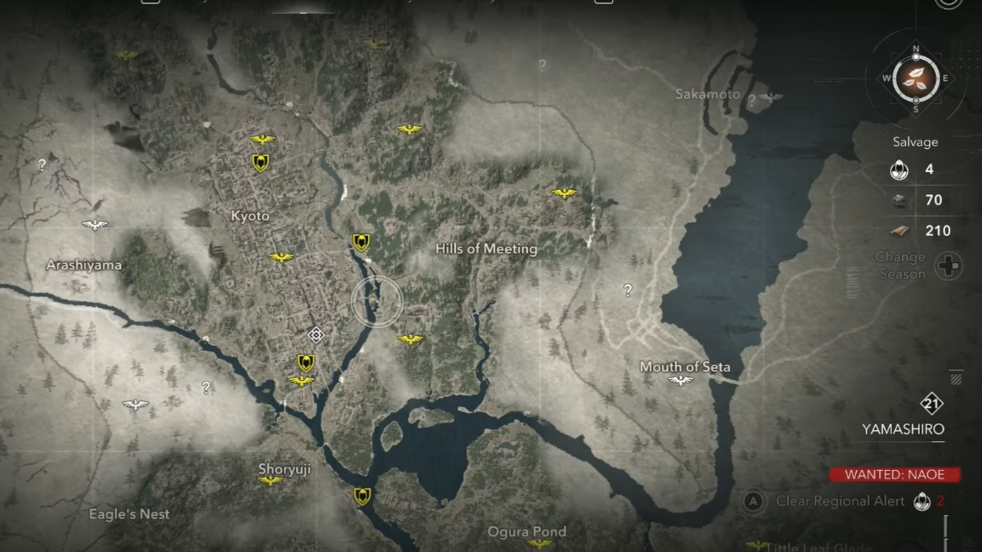 You will see the Wanted Status at the bottom right corner (Image via Ubisoft | LunarGaming/YouTube