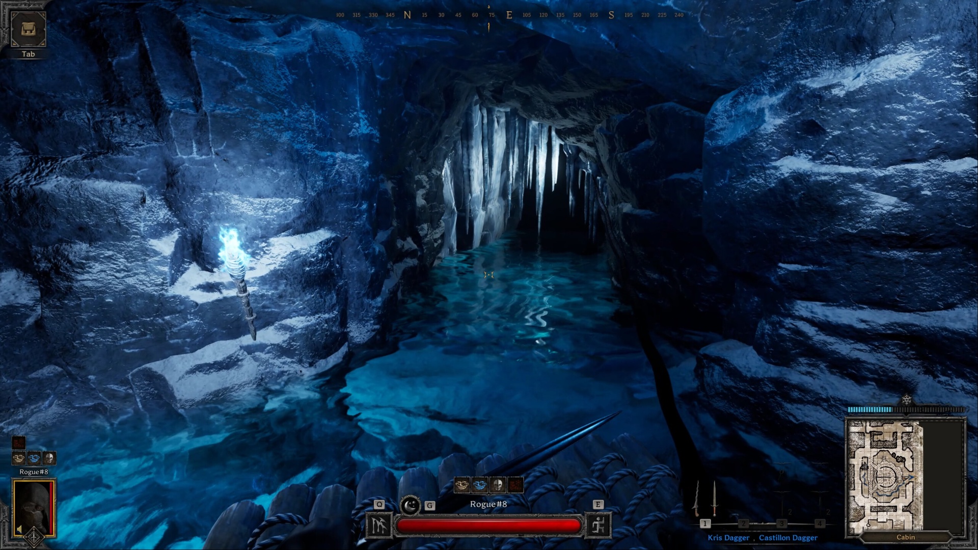 Explore the Ice Cavern map in Dark and Darker (Image via IRONMACE)